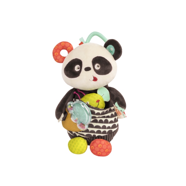 美國【B.Toys】感統玩具 熊貓保姆(安撫搖鈴玩偶) BX1567Z 缺貨中